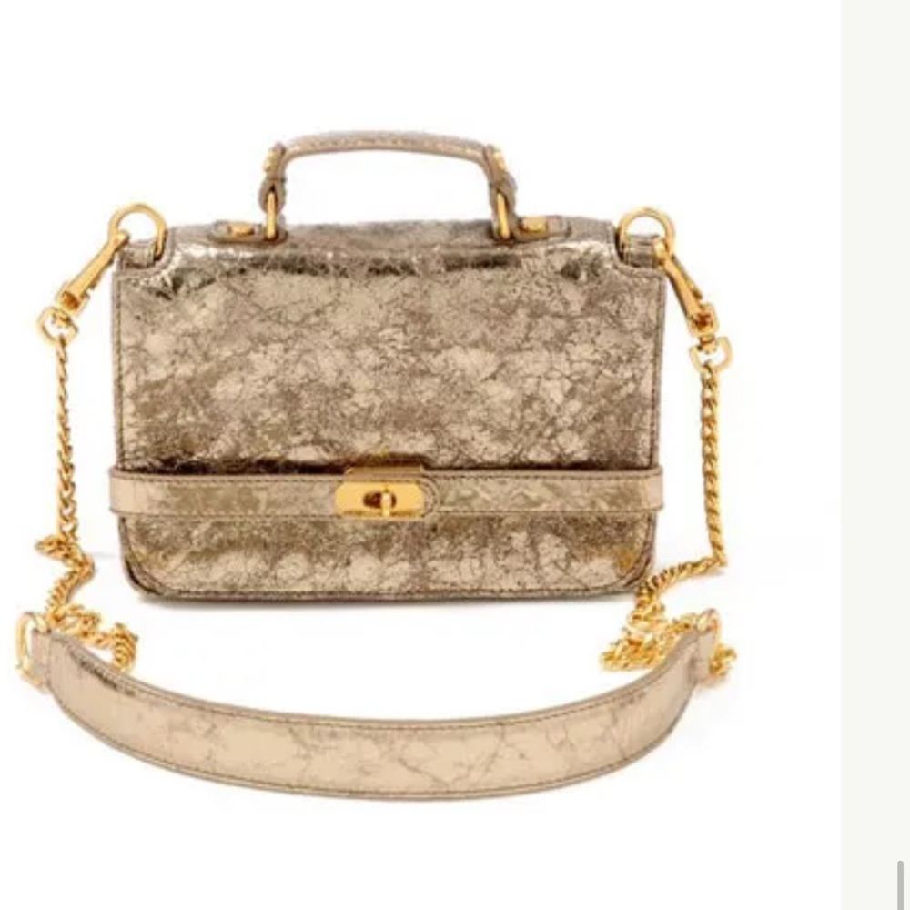 Absolutely stunning metallic Rebecca minkoff convertible crossbody bag